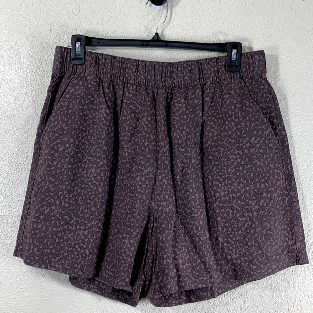 Social Standard Shorts by Sanctuary NWT XXL Taup Tan Animal Print Pull up